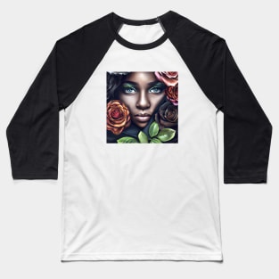 Black Girl Beauty Baseball T-Shirt